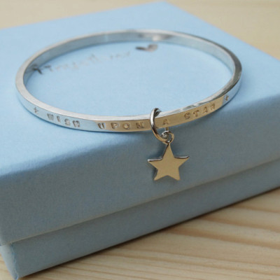 Child's Silver Bracelet  'Wish Upon A Star' - Sterling Silver