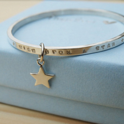 Child's Silver Bracelet  'Wish Upon A Star' - Sterling Silver