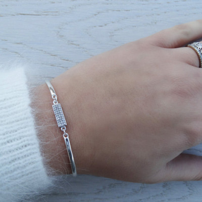 Diamond Bracelet - Sterling Silver