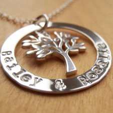 Your Family's Story, Etched in Silver: The Family Tree Necklace