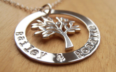 Your Family's Story, Etched in Silver: The Family Tree Necklace