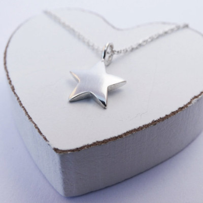 Little Silver Star Necklace - Sterling Silver