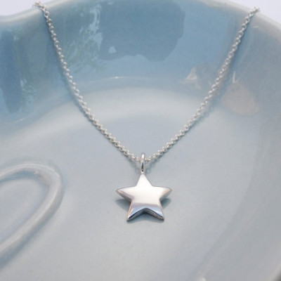 Little Silver Star Necklace - Sterling Silver