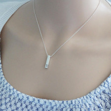 Crafting Your Story: The Personalised Silver Bar Necklace