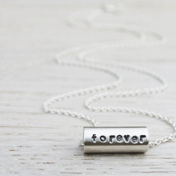 Personalised Silver Bead Necklace - Sterling Silver