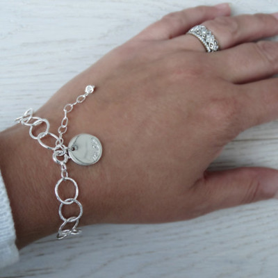 Personalised Sterling Silver Link Bracelet