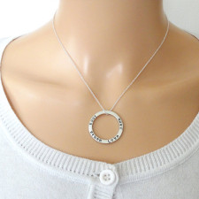 Your Story, Stamped: The Silver Circle Personalised Necklace