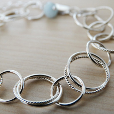 Silver Circles Bracelet - Sterling Silver