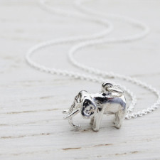 Crafting Charm: The Sterling Silver Elephant Necklace Story