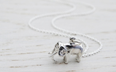 Crafting Charm: The Sterling Silver Elephant Necklace Story