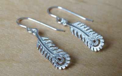 Feathered Wonders: Crafting Sterling Silver Earrings