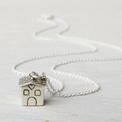 Silver House Necklace - Sterling Silver