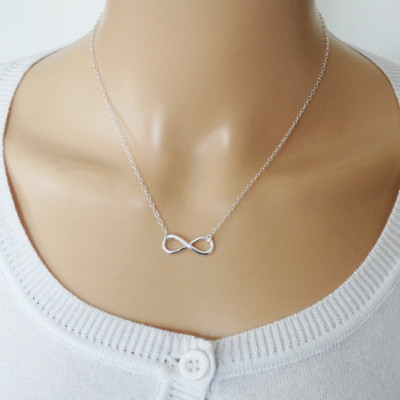 Silver Infinity Necklace - Sterling Silver