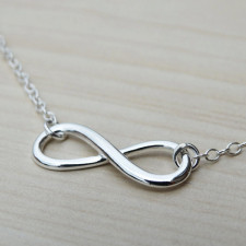 Elegant Sterling Silver Infinity Necklace | Handcrafted Symbol of Endless Love