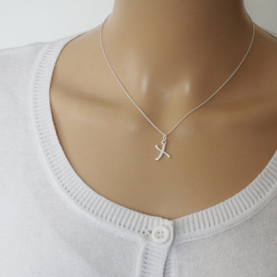 Silver Kiss Necklace - Sterling Silver