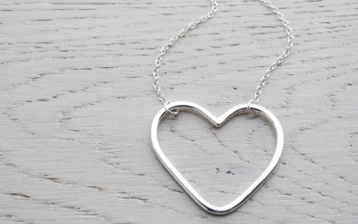 Heartfelt Craft: Unveiling the Sterling Silver Open Heart Necklace