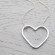 Heartfelt Craft: Unveiling the Sterling Silver Open Heart Necklace