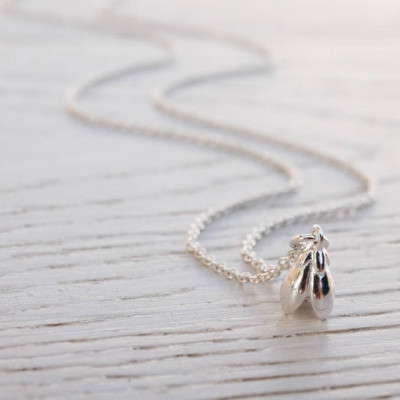 Silver Snowdrop Necklace - Sterling Silver