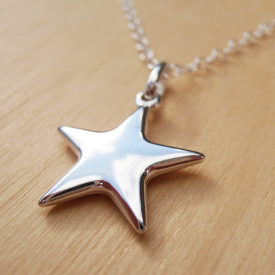 Silver Star Necklace - Sterling Silver