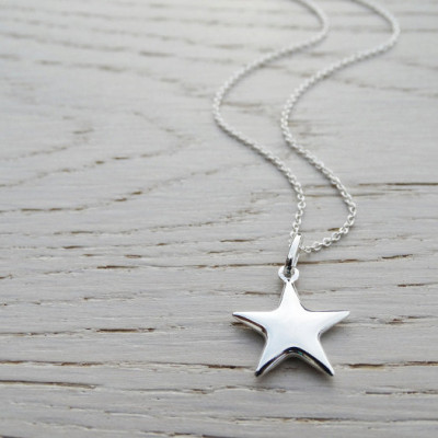 Silver Star Necklace - Sterling Silver