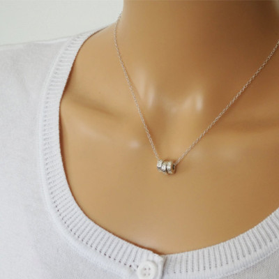 Silver XOXO Necklace - Sterling Silver