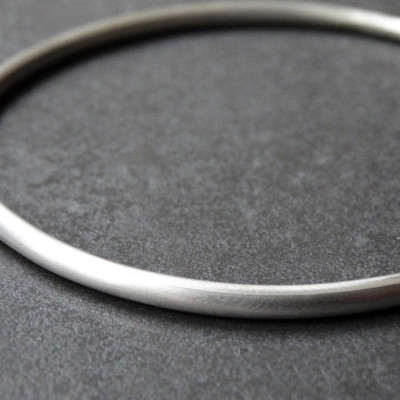Solid Silver Bangle, Sterling Silver