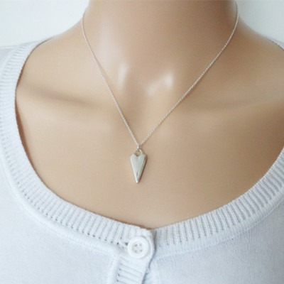 Solid Silver Heart Necklace - Sterling Silver