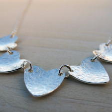 Crafting the Heart Bunting Necklace: A Tale of Silver & Soul
