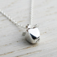 Tiny Silver Apple Necklace: Our Heartfelt Craft Story