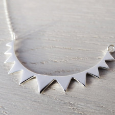 A Flutter of Silver: Crafting Your Tiny Bunting Necklace