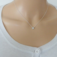The Sweet Story of Our Tiny Textured Silver Heart Necklace