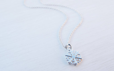 A Snowflake's Tale: From Frost to Fine Silver Necklace