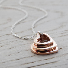 Our Triple Heart Necklace: A Sterling & Rose Gold Tale