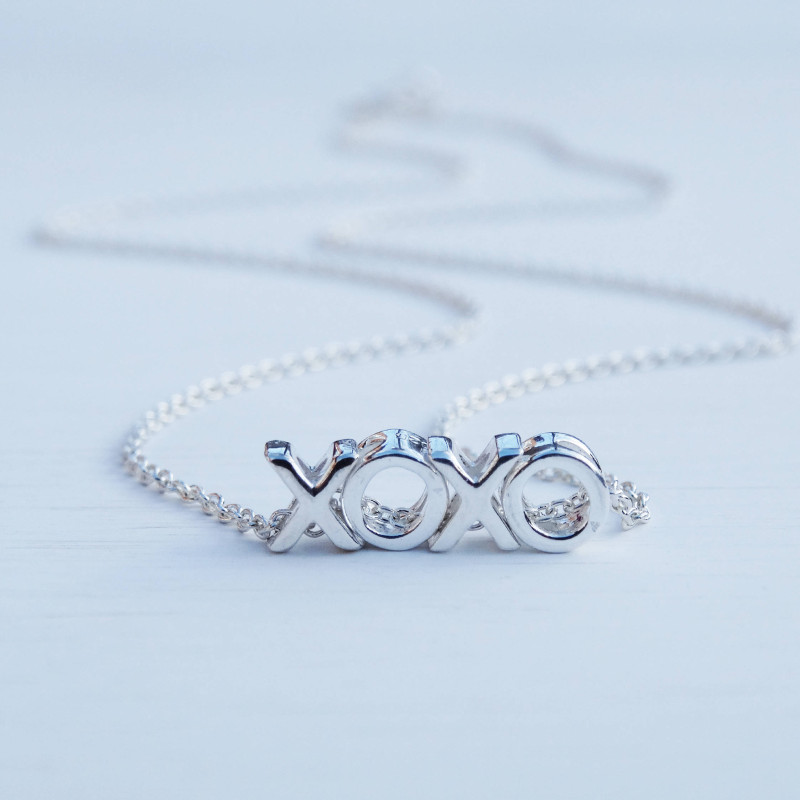 XOXO Silver Necklace Hugs Kisses Sterling Silver   XOXO Silver Necklace Hugs  Kisses Sterling Silver 558095540 5816 800x800 