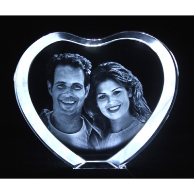 Personalized Crystal With 2D/3D Photo Engraved - Handmade By AOL Special