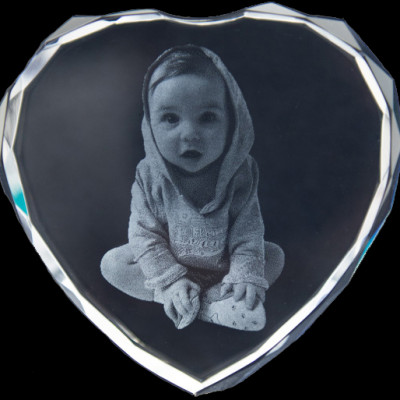 Photo Engraved Crystals In Custom Made Shapes - Handmade By AOL Special