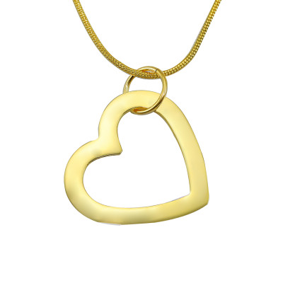 Personalized Always in My Heart Necklace - 18ct Gold Plated - Handmade By AOL Special