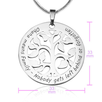 Personalized Ohana Tree - Sterling Silver *Limited Edition - Handmade By AOL Special