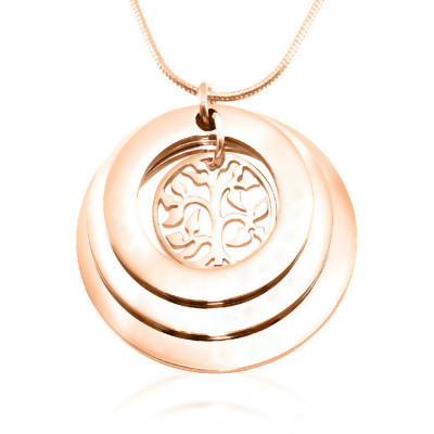 Personalized Family Triple Love - 18ct Rose Gold Plated - Handmade By AOL Special