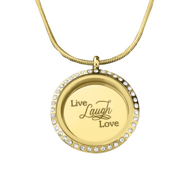 Personalized Live Laugh Love Disc - Dream Locket - Handmade By AOL Special