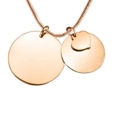 Personalized Mother Forever Necklace - 18ct Rose Gold Plated - Handmade By AOL Special