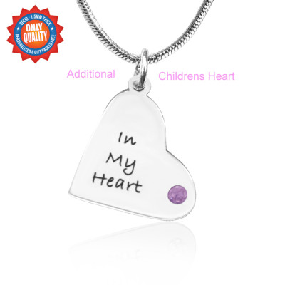 Personalized Additional Childrens Heart Pendant - Handmade By AOL Special