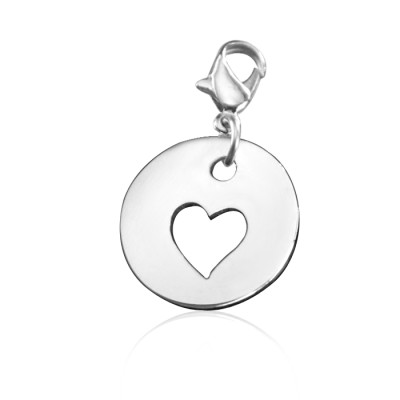 Personalized Cut Out Heart Charm - Handmade By AOL Special