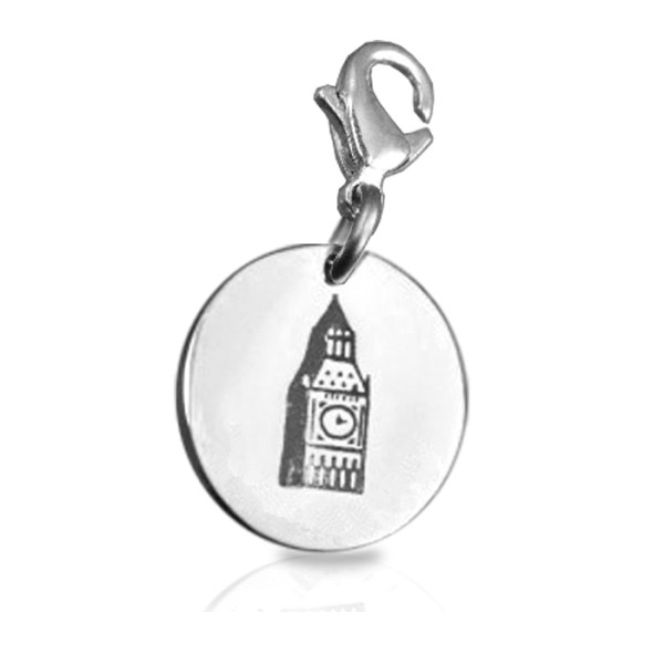 Personalized Big Ben Tower Clock Charm - Handmade By AOL Special