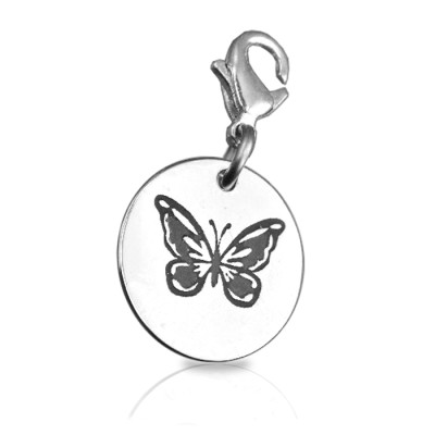 Personalized Butterfly Charm - Handmade By AOL Special