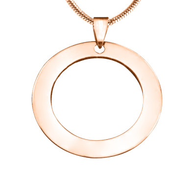 Personalized Circle of Trust Necklace - 18ct Rose Gold Plated - Handmade By AOL Special