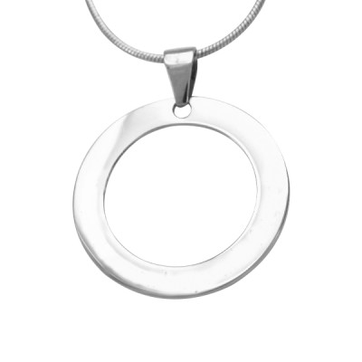 Personalized Circle of Trust Necklace - Sterling Silver - Handmade By AOL Special