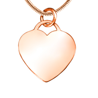 Personalized Forever in My Heart Necklace - 18ct Rose Gold Plated - Handmade By AOL Special