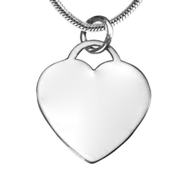 Personalized Forever in My Heart Necklace - Sterling Silver - Handmade By AOL Special