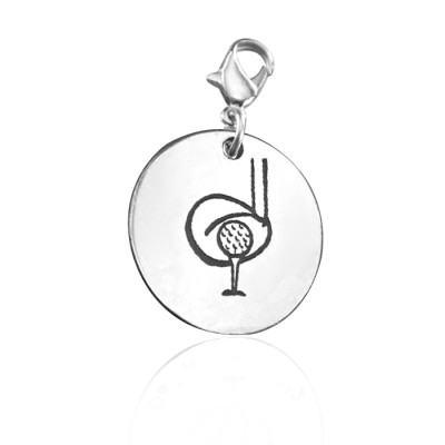 Personalized Golf Charm - Handmade By AOL Special